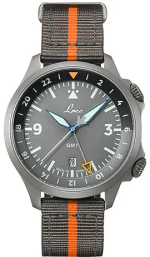 LAC Watch Pilot Frankfurt GMT Grau