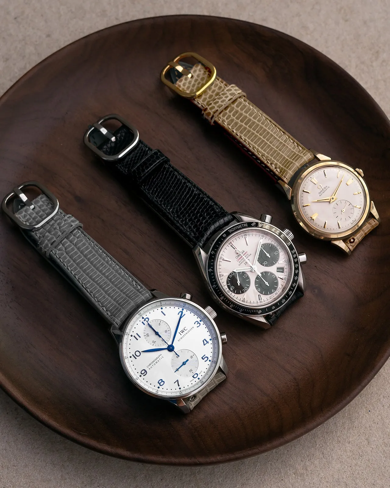 Lizard Leather Strap (Glazed, Black)