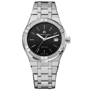 Maurice Lacroix Men's Black Aikon Quartz Watch AI1108-SS002-330-1