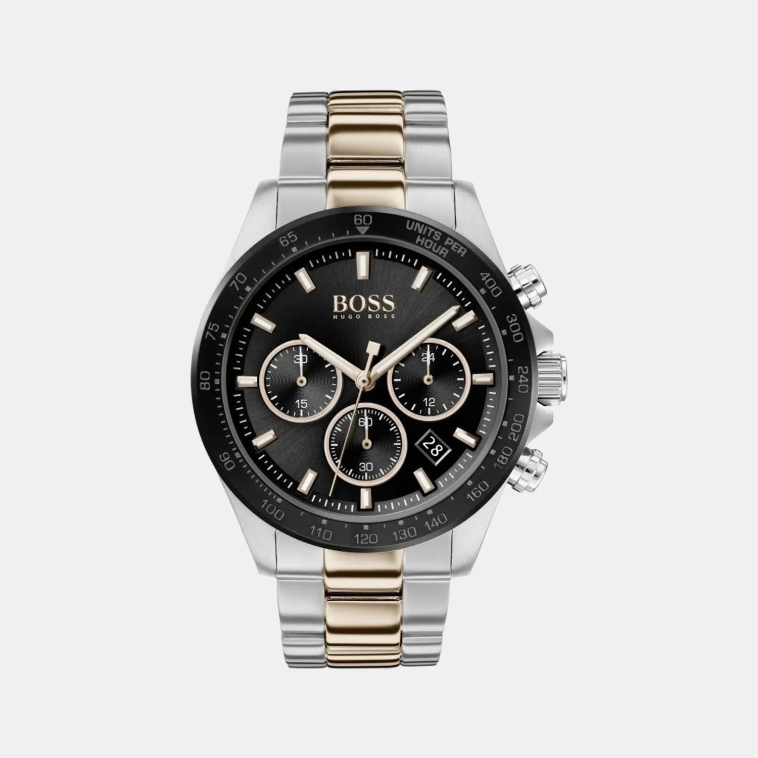 Men's Black Stainless Steel Chronograph Watch 1513757