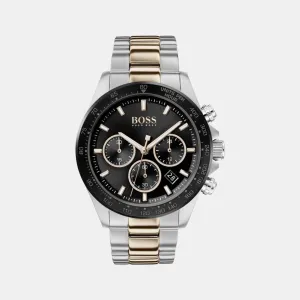 Men's Black Stainless Steel Chronograph Watch 1513757