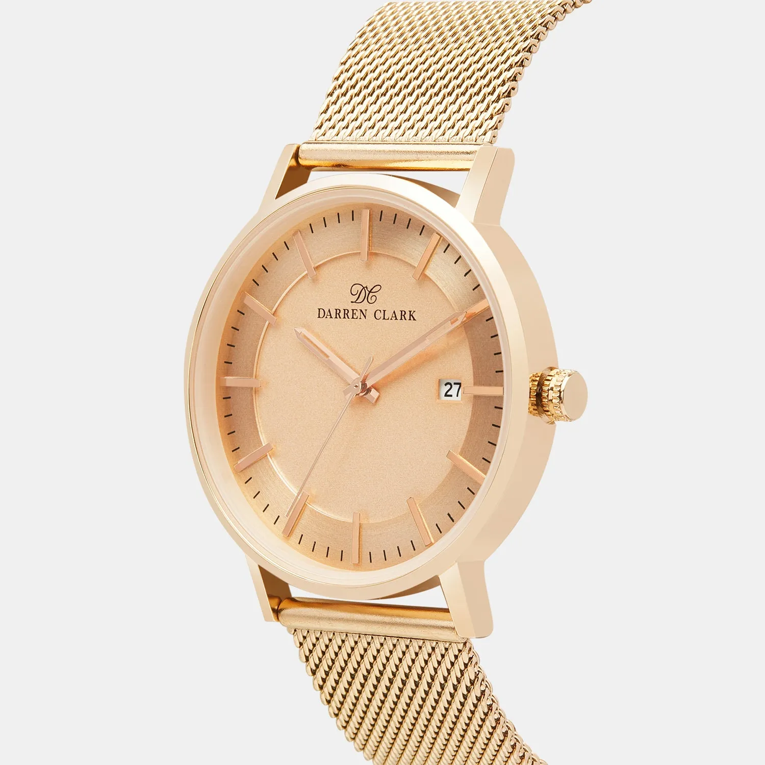 Men's Rose Gold Analog Brass Watch 1004C-E0307