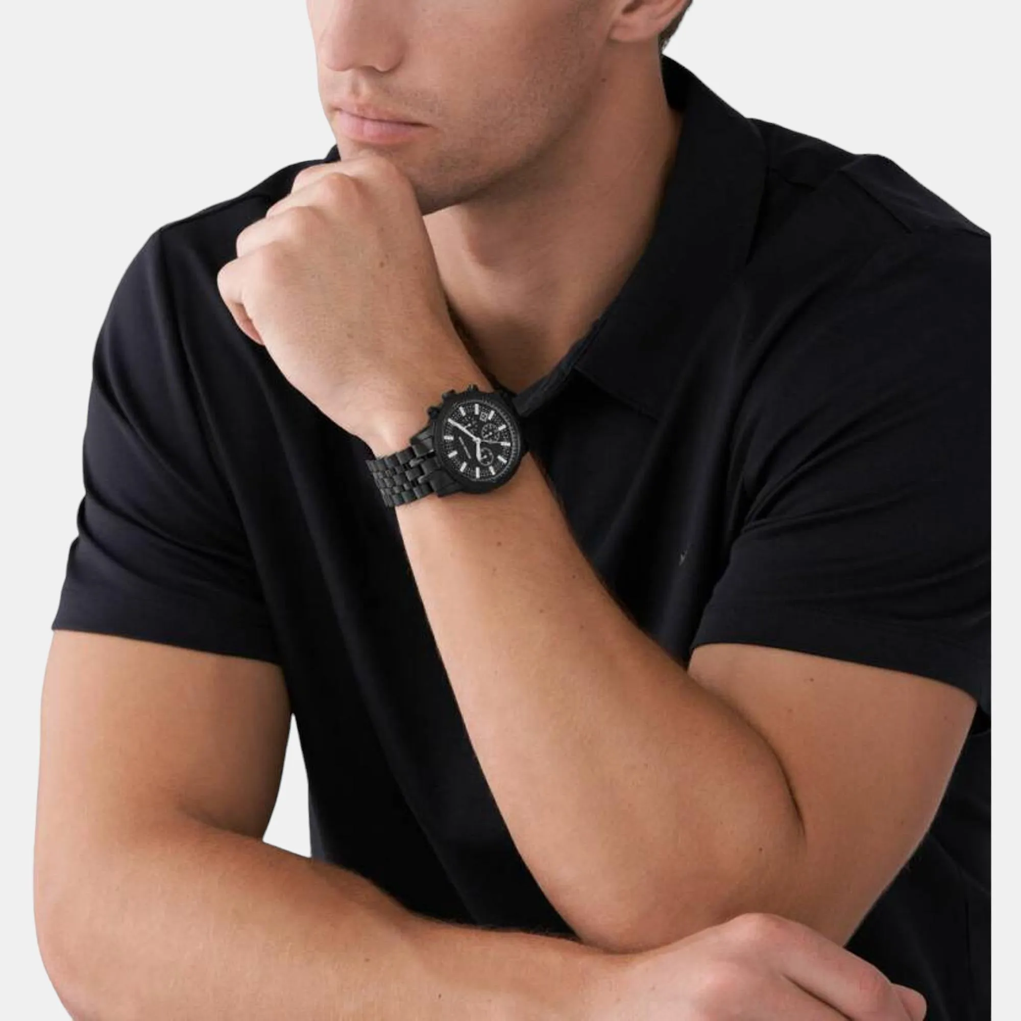 Men's Stainless Steel Chronograph Watch MK9089