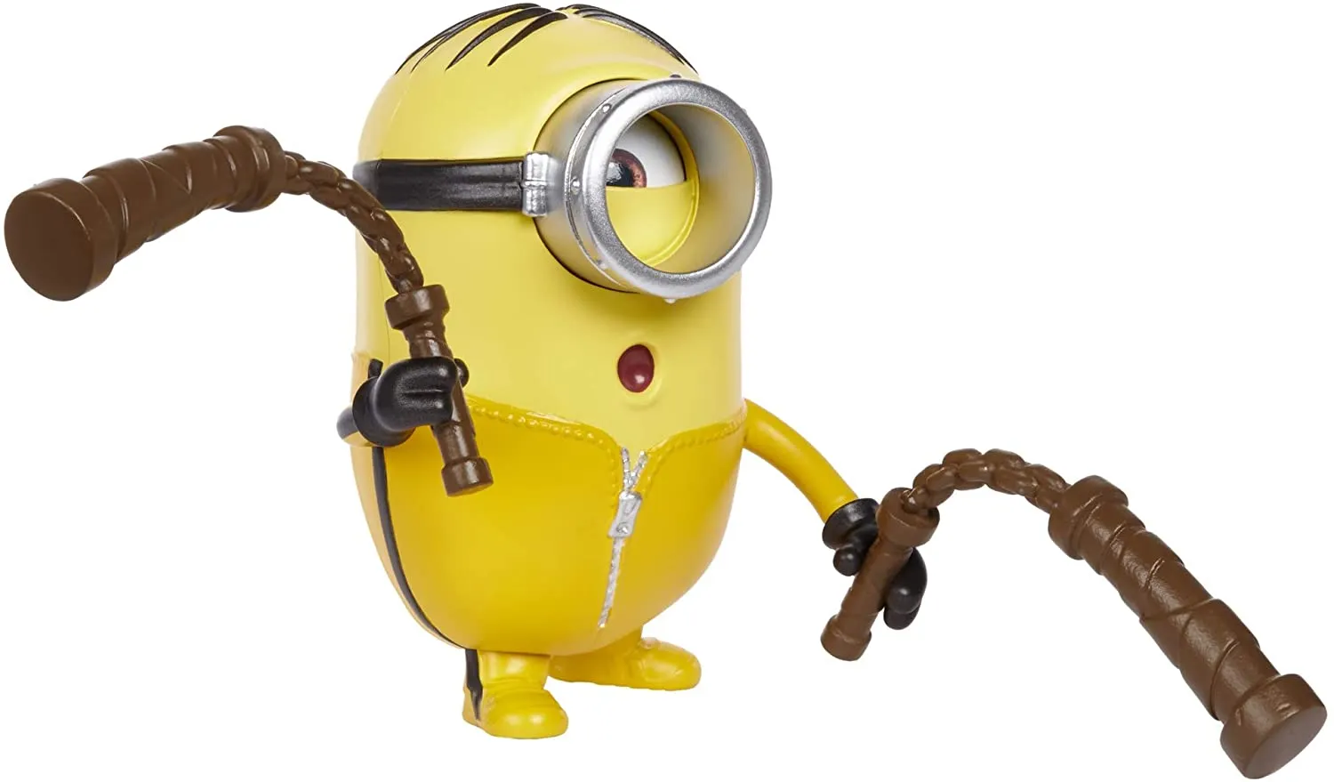 Minions The Rise of Gru Kung Fu Stuart Button Activated Action Figure with Nunchuks Accessory