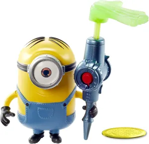 Minions The Rise of Gru Stuart Button Activated Action Figure with Sticky Hand Accessory