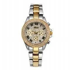 MISS FOX Classic Roman Numbers Quartz Fashion Casual Gold Bling Ladies Watch
