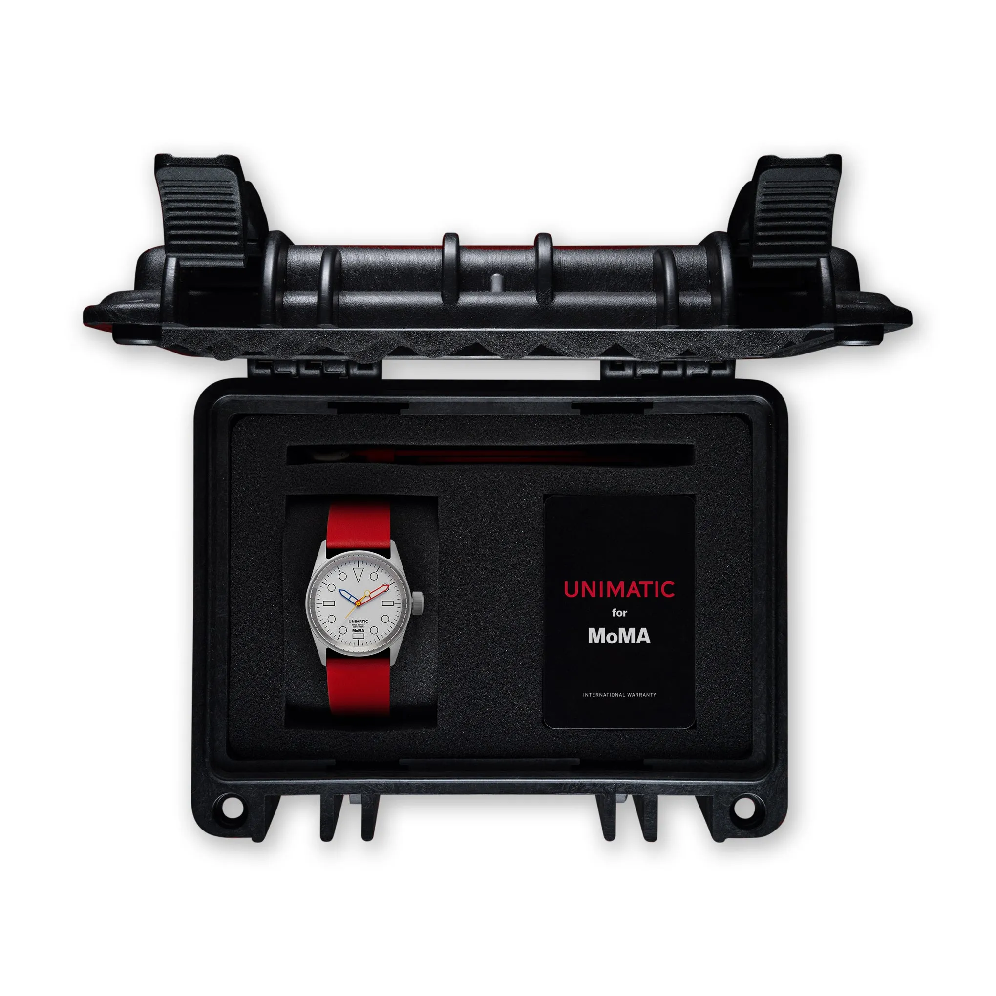 MoMA Unimatic De Stijl Modello Cinque Watch - Red