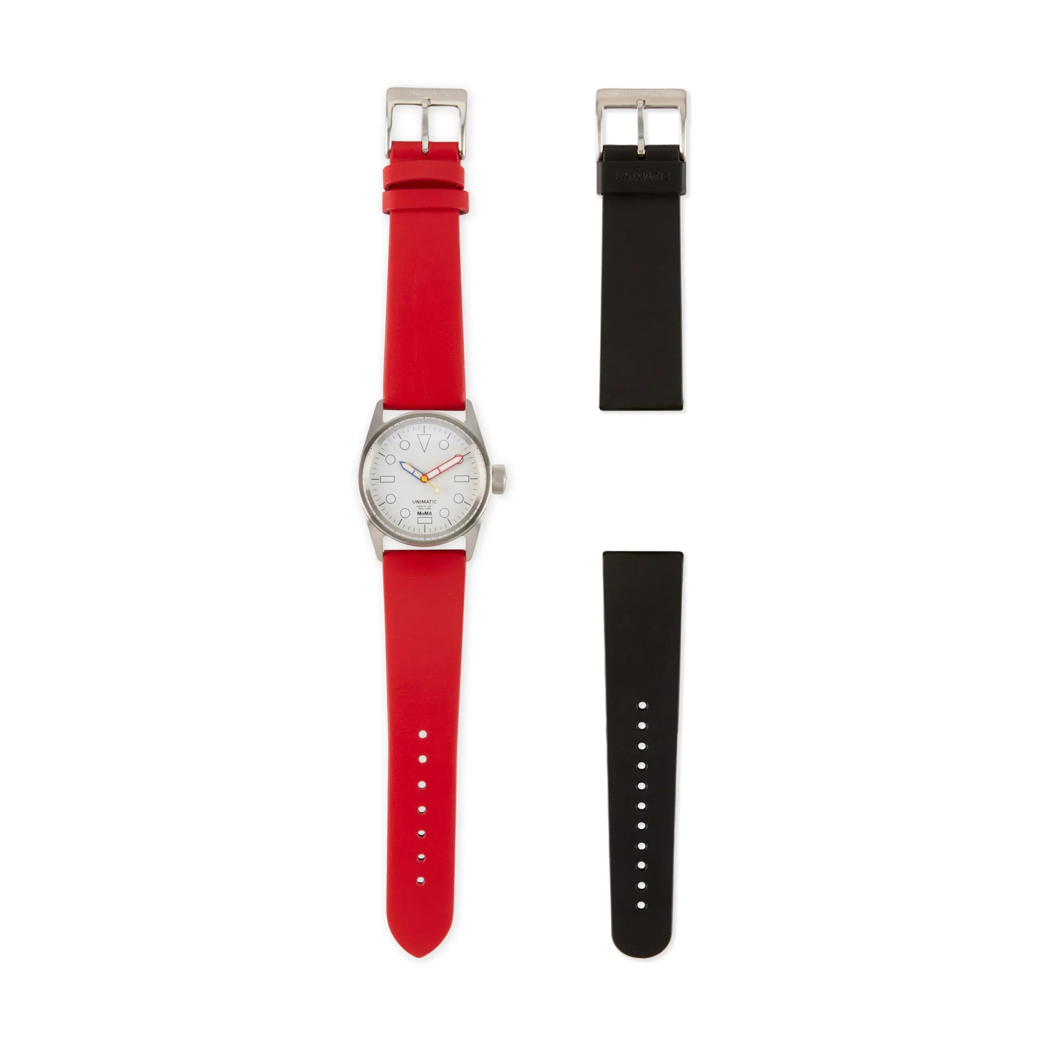 MoMA Unimatic De Stijl Modello Cinque Watch - Red