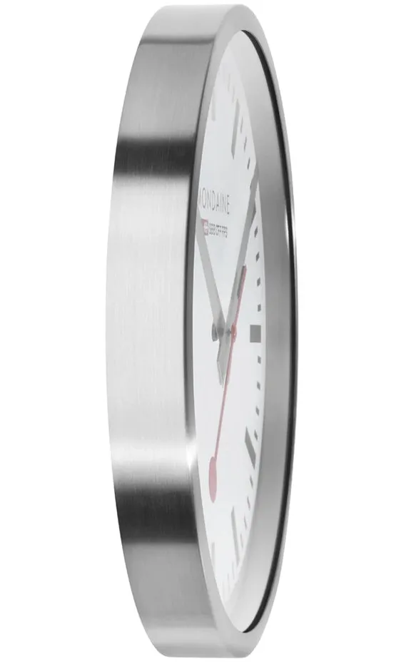 MOND Clock Wall Kitchen Silver