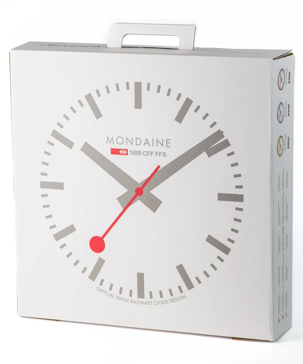 MOND Clock Wall Kitchen Silver