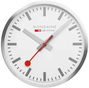 MOND Clock Wall Kitchen Silver