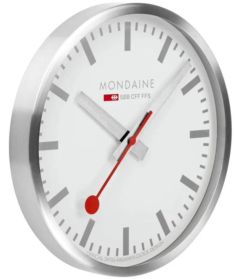 MOND Clock Wall Kitchen Silver