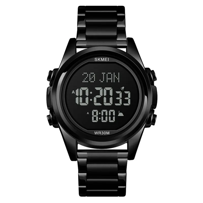 Muslim Compass bookmark steel band electronic watch W2316867