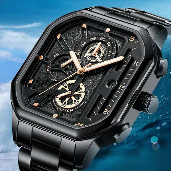 New Year promotion - 51% discountWaterproof quartz watch for men