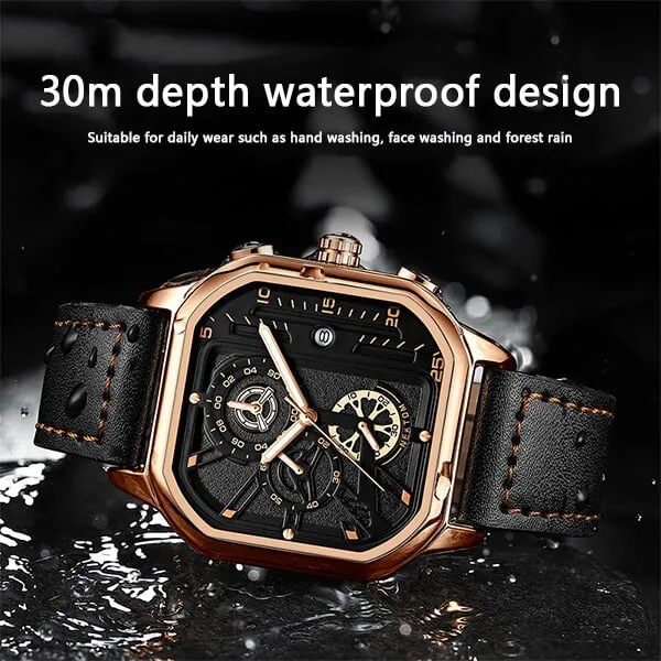 New Year promotion - 51% discountWaterproof quartz watch for men