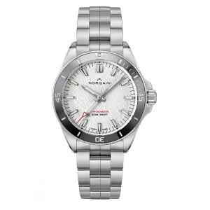 NORQAIN ADVENTURE NEVEREST GLACIER WATCH, 40MM SILVER DIAL, NN1001SC3CA/GL101/150SS