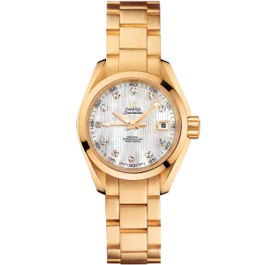 Omega Seamaster Aqua Terra 150M 30 mm, yellow gold on yellow gold