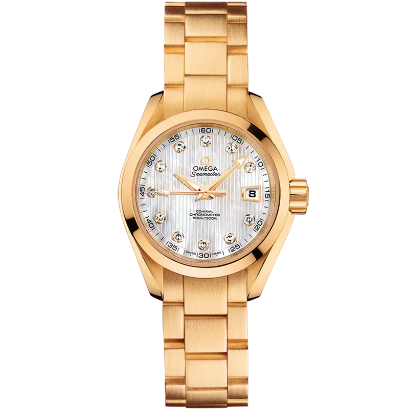 Omega Seamaster Aqua Terra 150M 30 mm, yellow gold on yellow gold