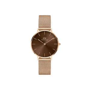 Petite 32mm Amber - Rose Gold & Brown Watch