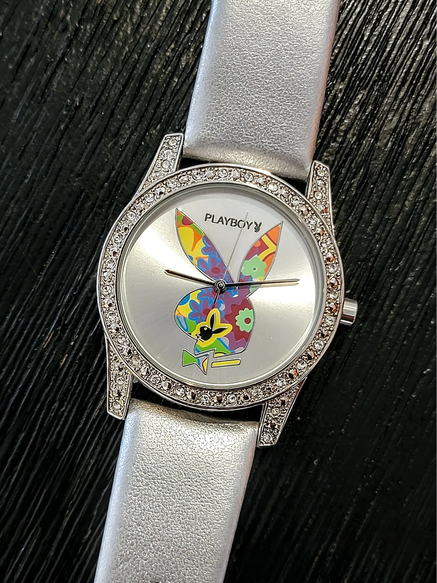 PLAYBOY Quartz Watch Diamond Bezel Wristwatch