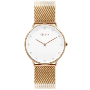 Q-era Rose Gold Mesh Women's Watch - QV2802-34