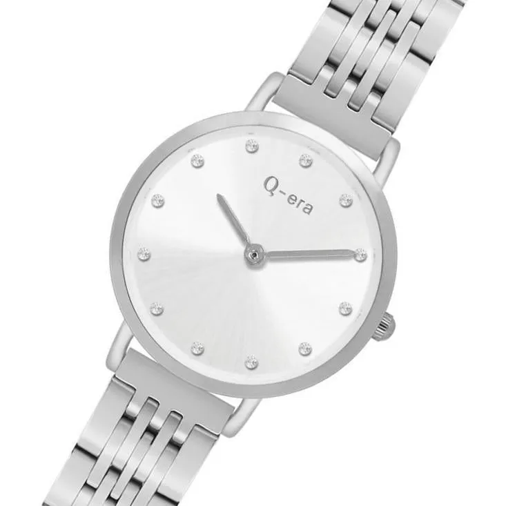 Q-Era Silver Steel Women's  Watch - QV2803-7