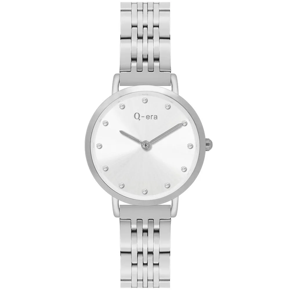 Q-Era Silver Steel Women's  Watch - QV2803-7
