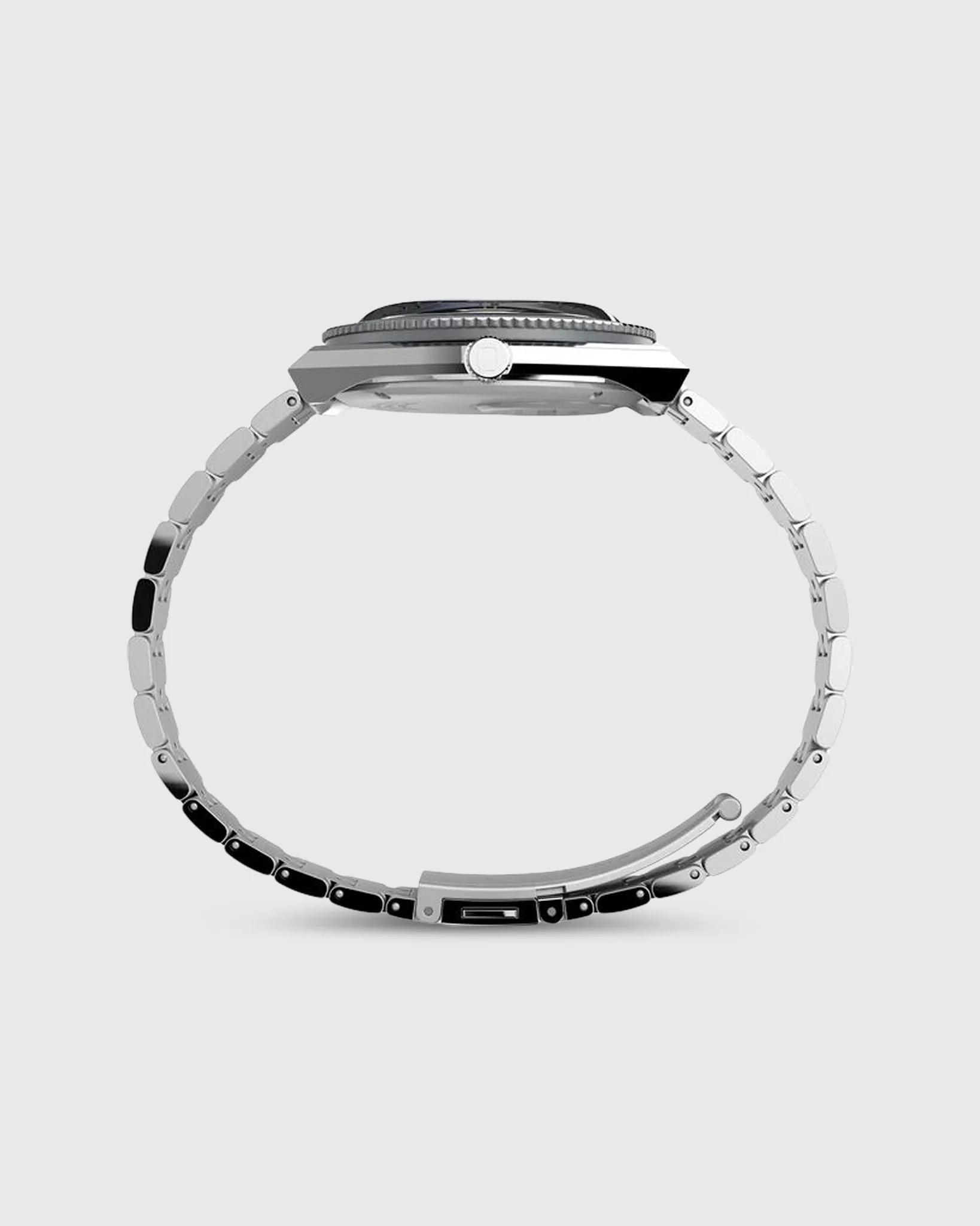 Q Timex GMT Watch in Black/Blue