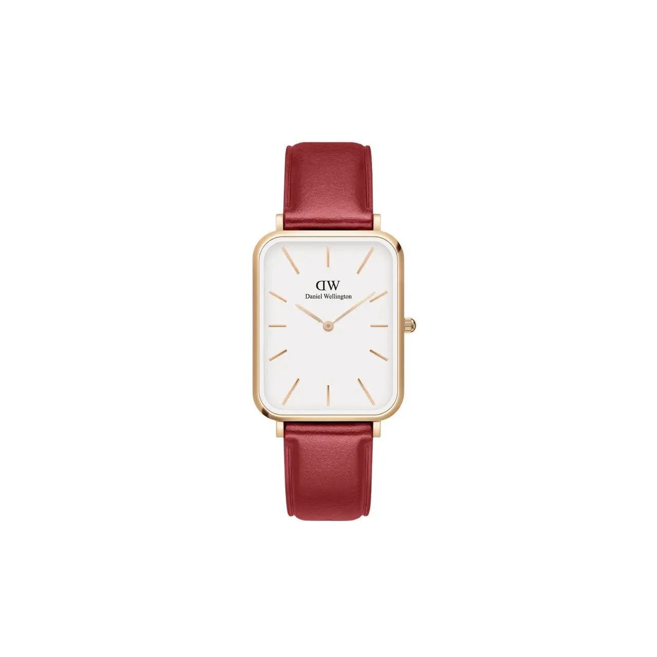 Quadro 29mm Pressed Suffolk - Red & Rose Gold Watch