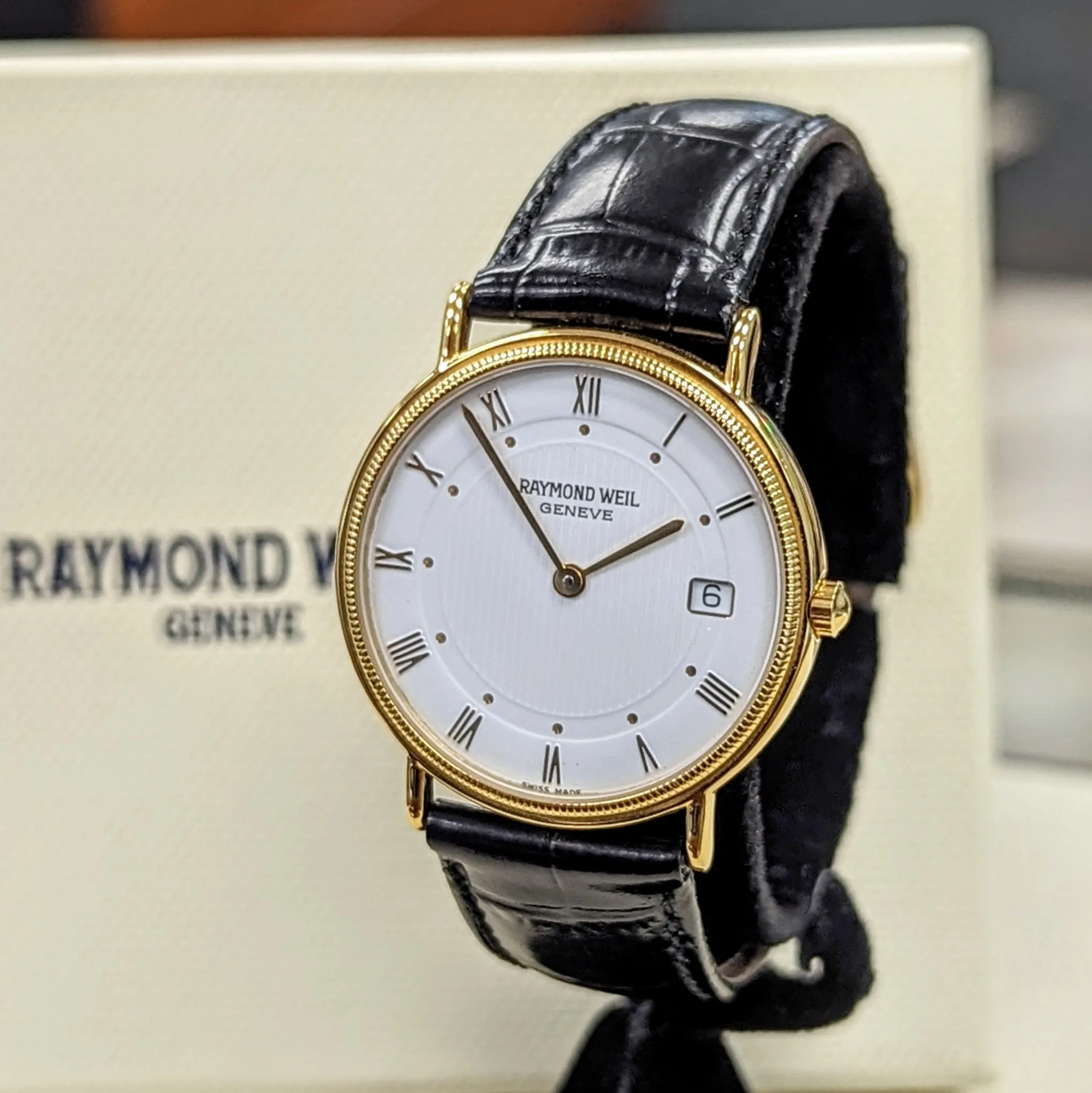 Raymond Weil Geneve Watch & Wallet Set - Ref. 5514-1 Original Box & Papers