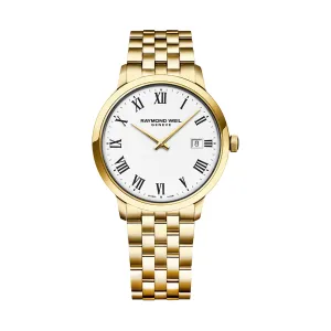 Raymond Weil - Toccata Classic PVD Gold White Dial Quartz Watch 5485-P-00300