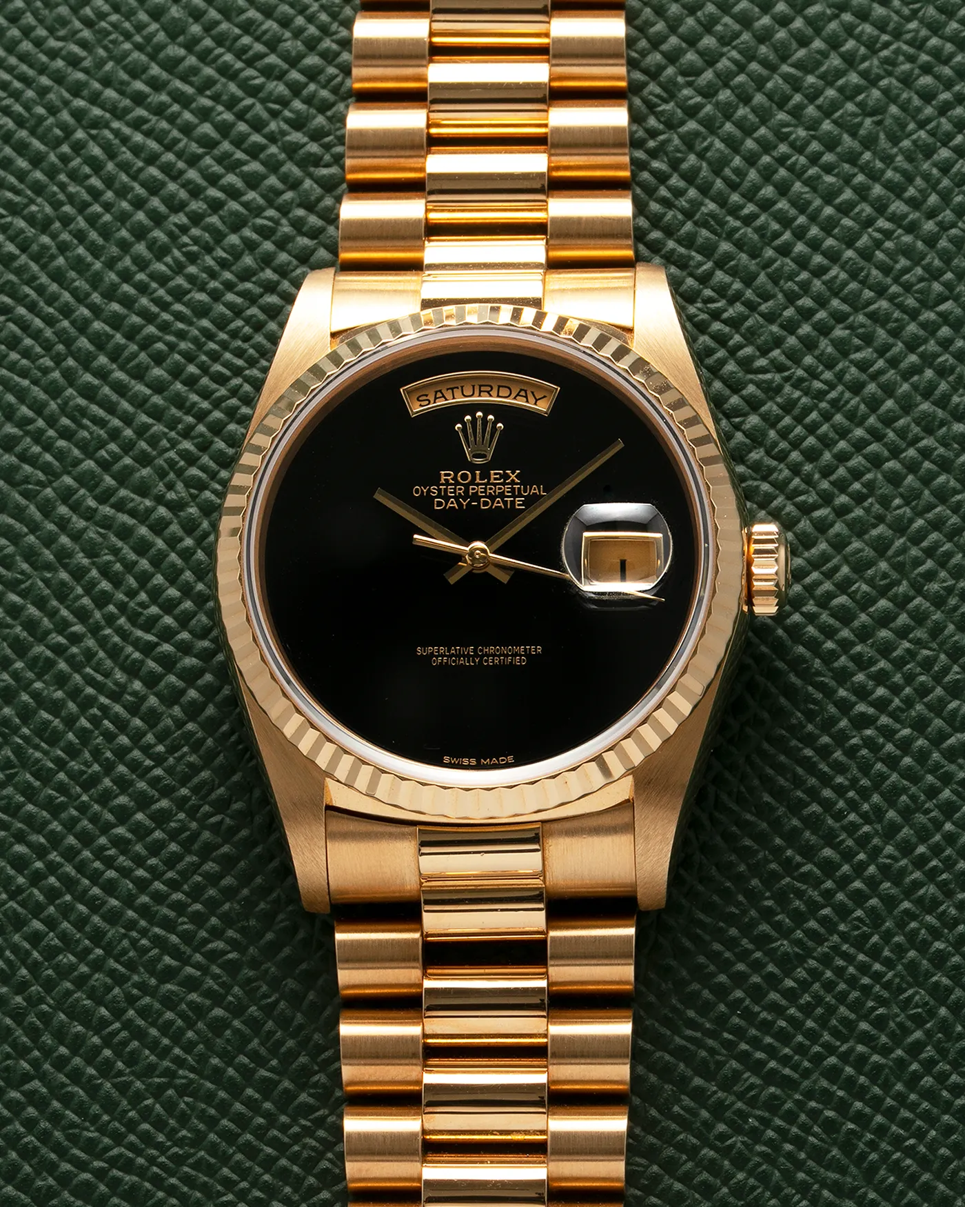 Rolex Day Date 18238 Onyx Dial