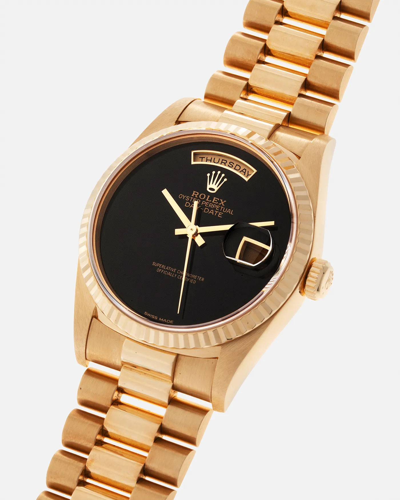 Rolex Day Date 18238 Onyx Dial