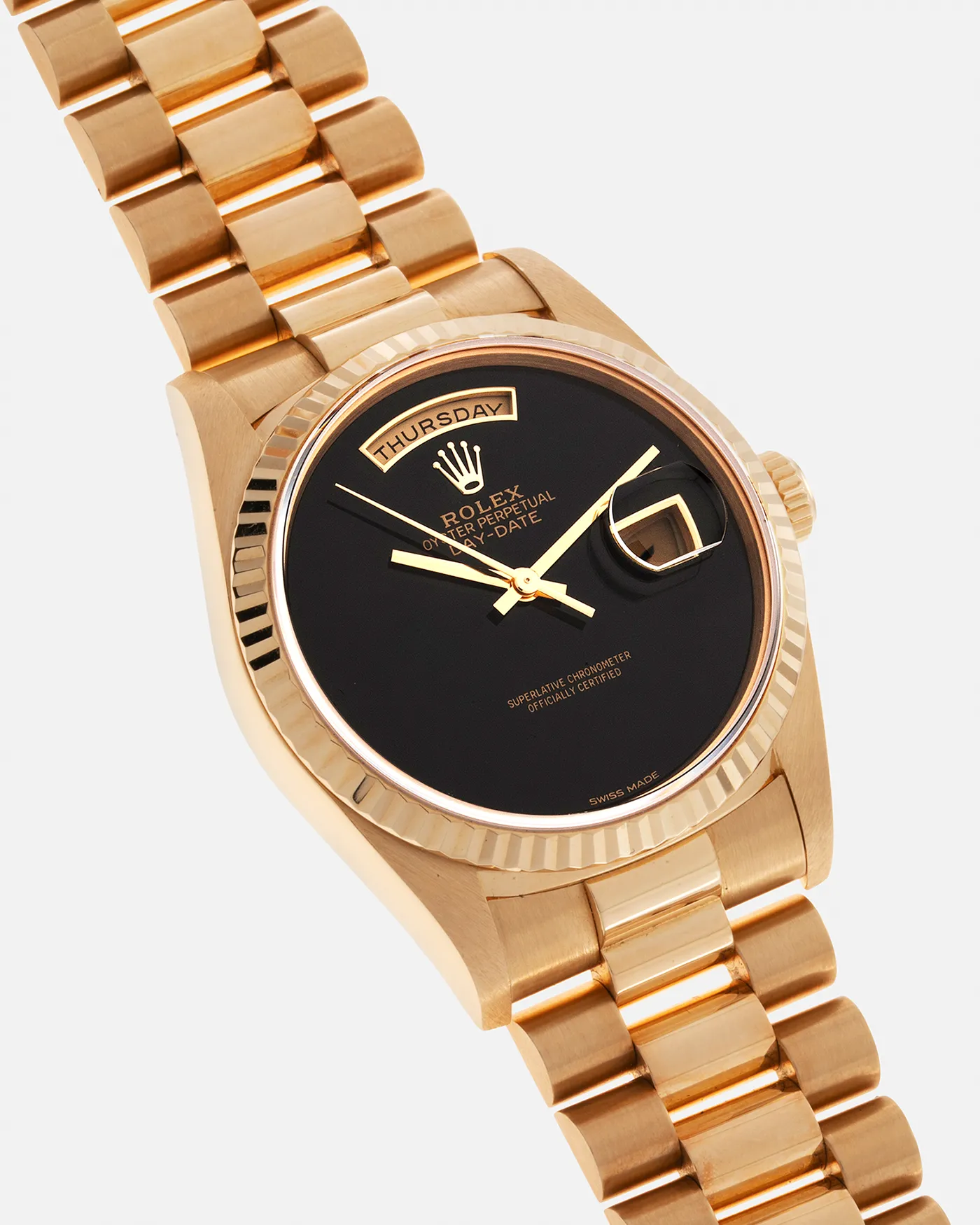 Rolex Day Date 18238 Onyx Dial