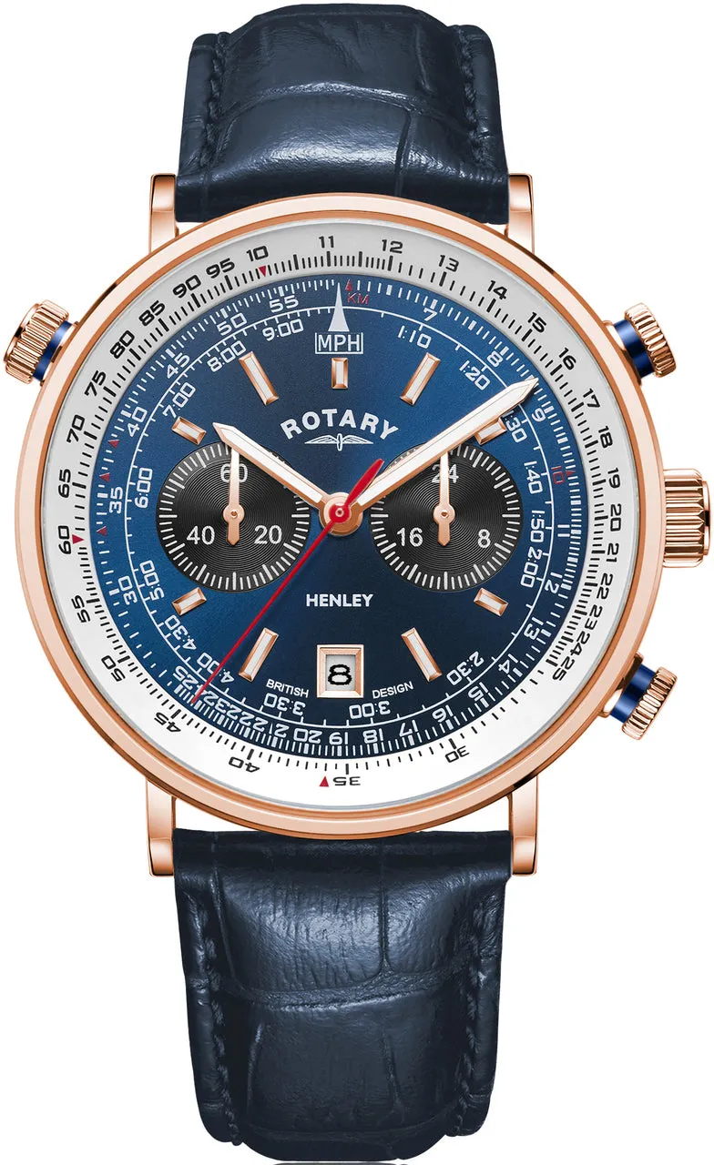 ROT Watch Henley Rose Gold PVD Mens D
