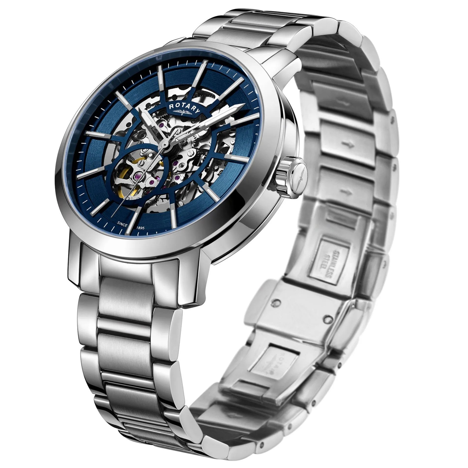 Rotary Greenwich Skeleton Men's Blue Watch GB05350/05