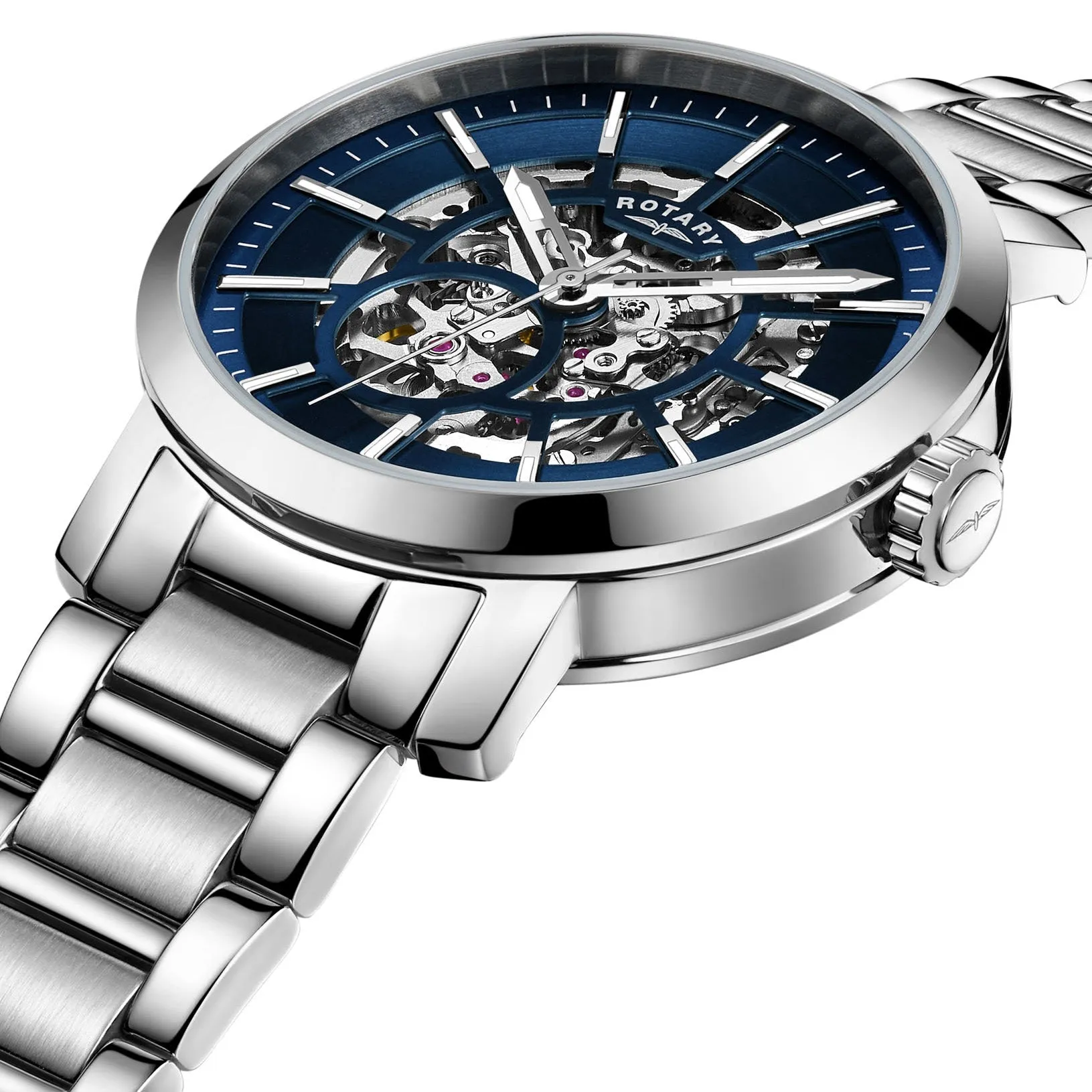 Rotary Greenwich Skeleton Men's Blue Watch GB05350/05