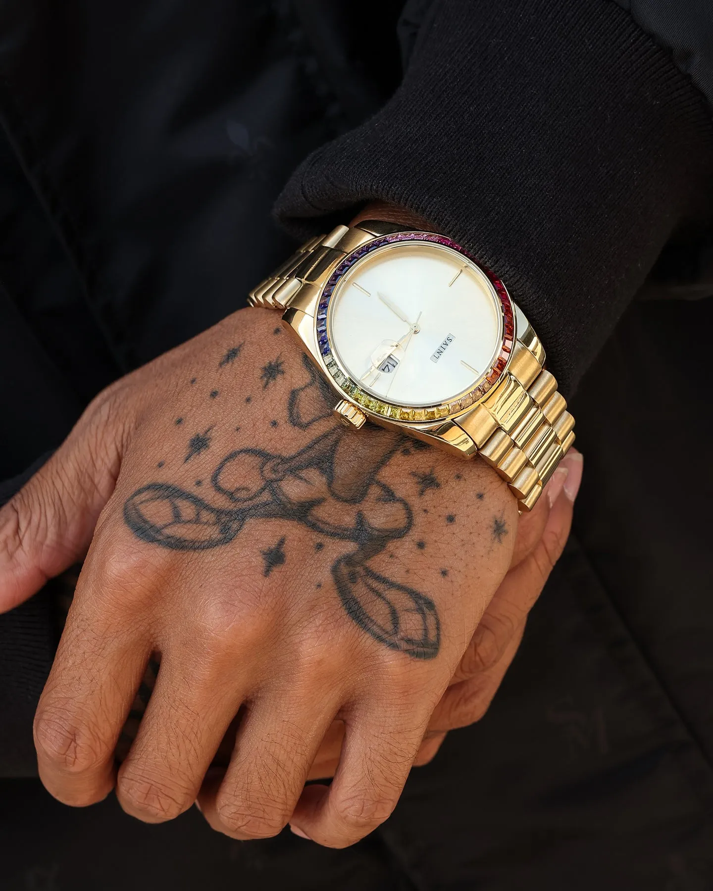 Saint Morta De Couler Watch Gold/Iced Rainbow