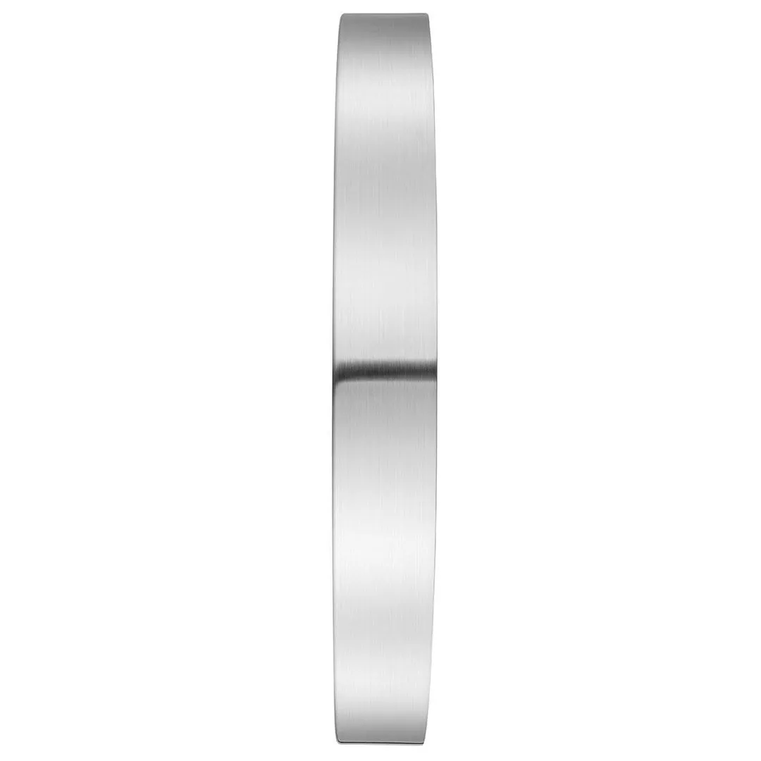 Silver Coloured Wall Clock, 40 cm