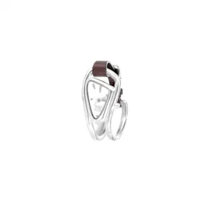 Silver Plated Triangular Ladies Cuff Watch