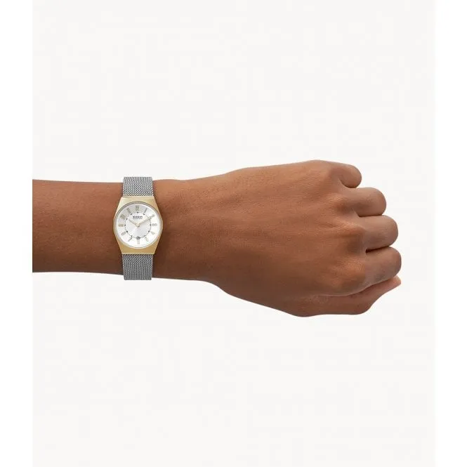 Skagen Ladies Two-Tone Mesh Watch