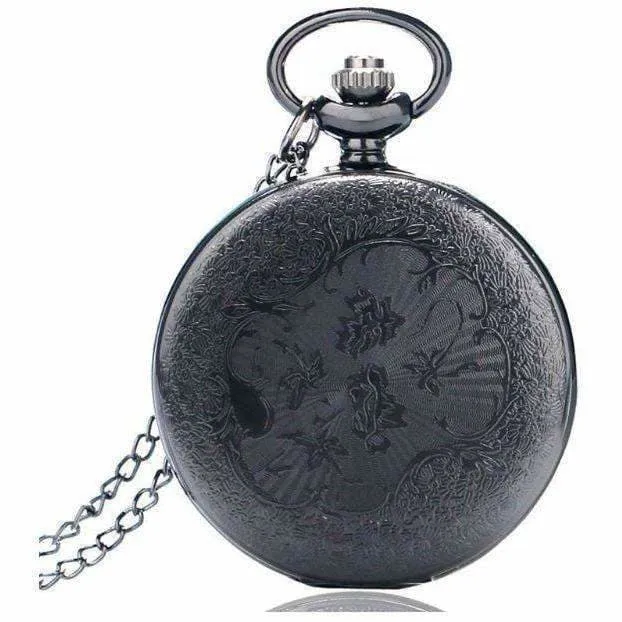 Steampunk Pocket Watch Black