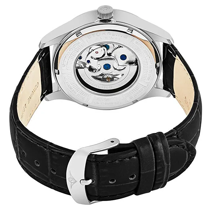 Stuhrling 747.02 Atrium Automatic Skeleton Black Watch
