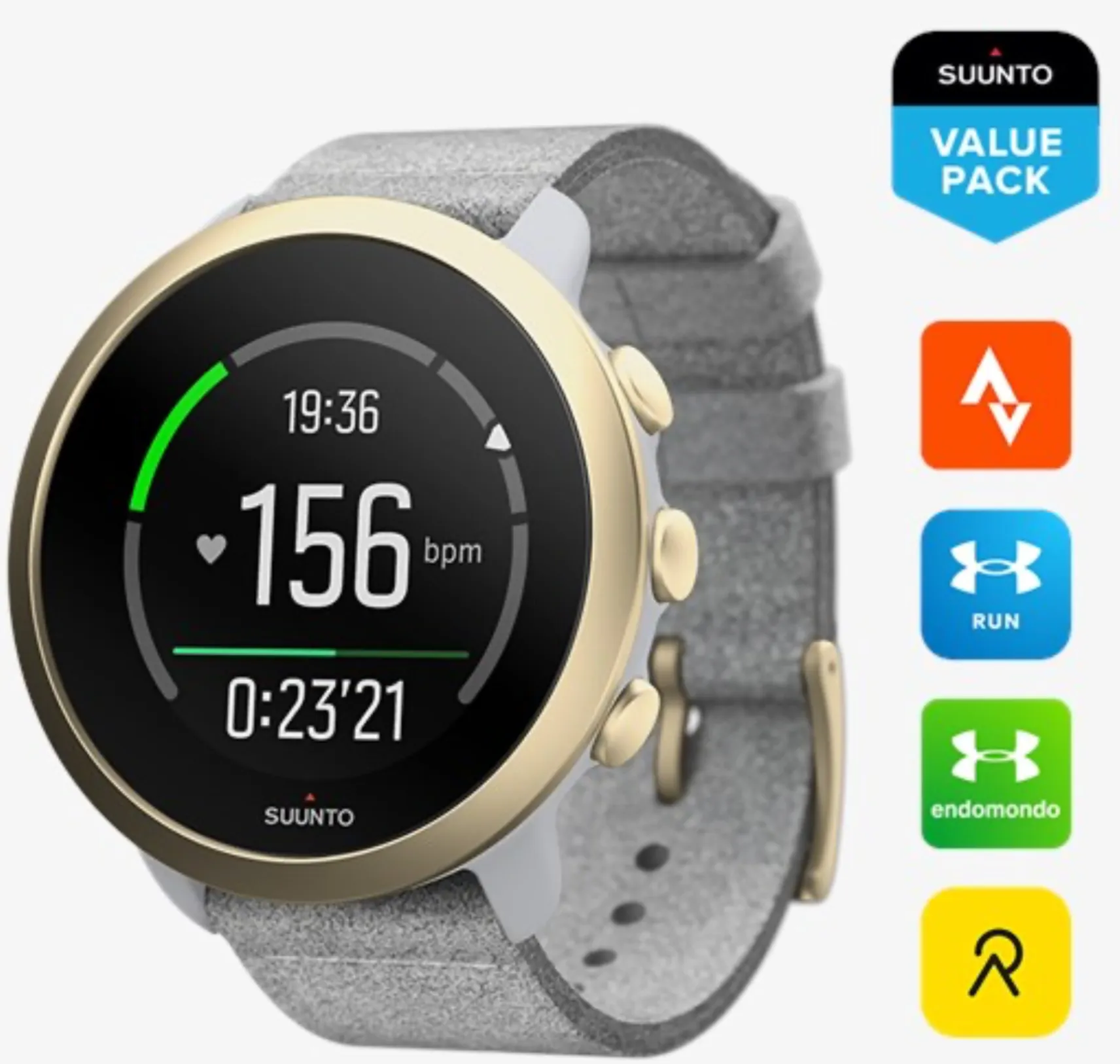 SUN Watch SUN 3 Pebble White Light Gold