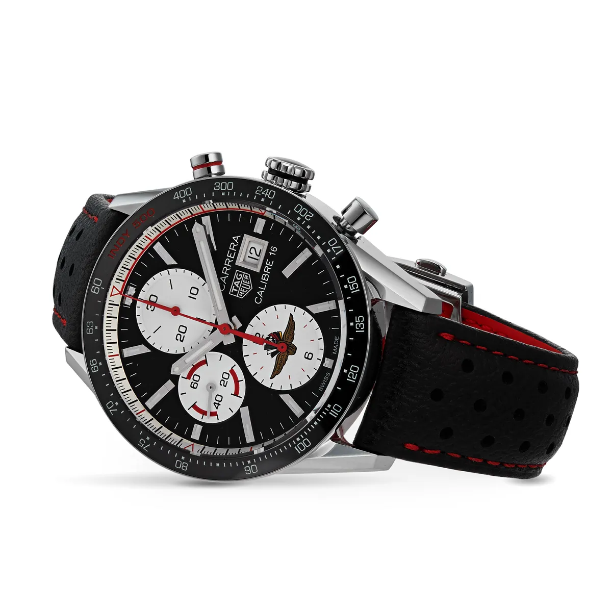 Tag Heuer Carrera Calibre 16 Steel Black Dial Mens Watch - CV201AS.FC6429