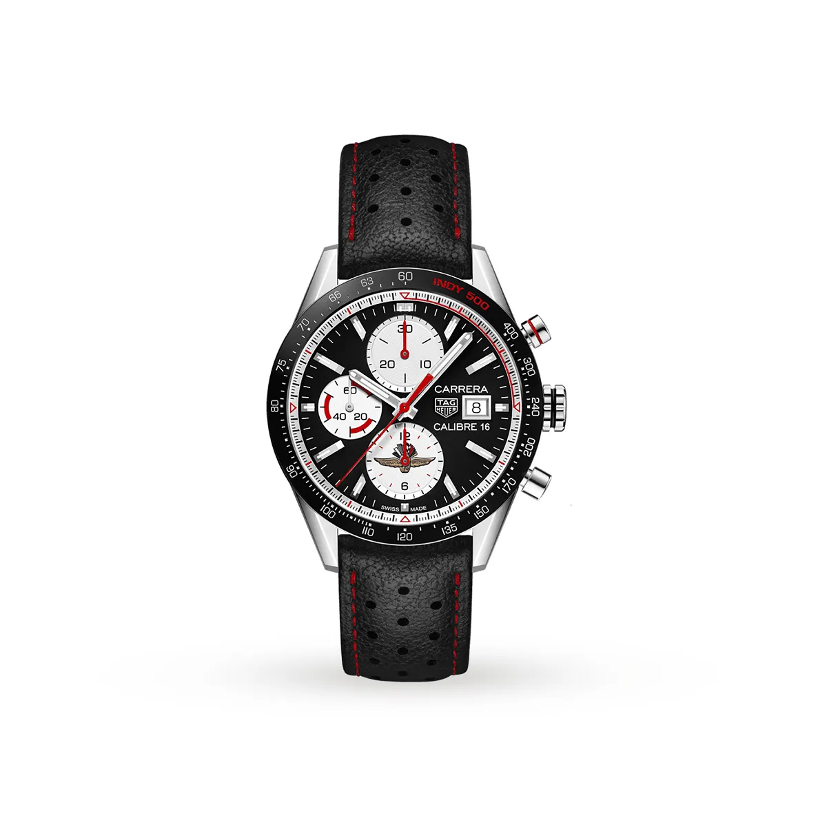 Tag Heuer Carrera Calibre 16 Steel Black Dial Mens Watch - CV201AS.FC6429