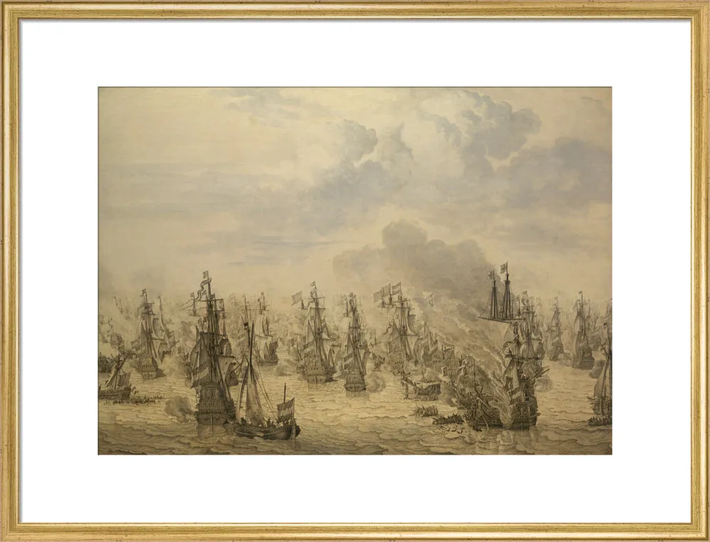 The Battle of Scheveningen, 10 August 1653 (Custom Print)