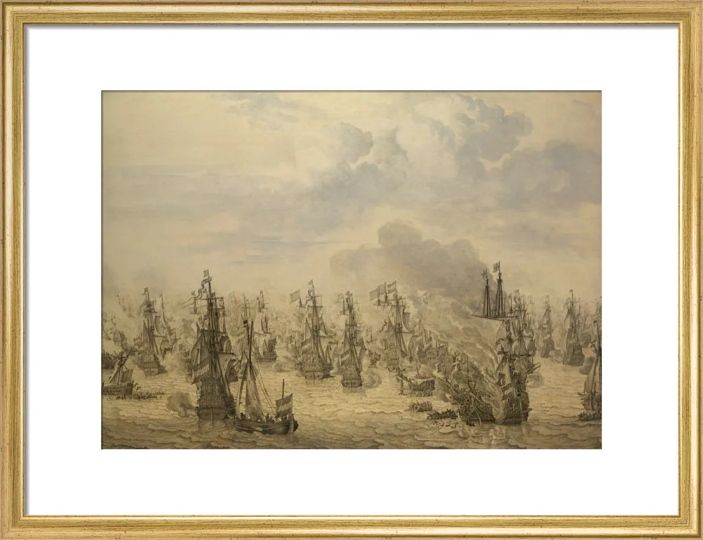 The Battle of Scheveningen, 10 August 1653 (Custom Print)