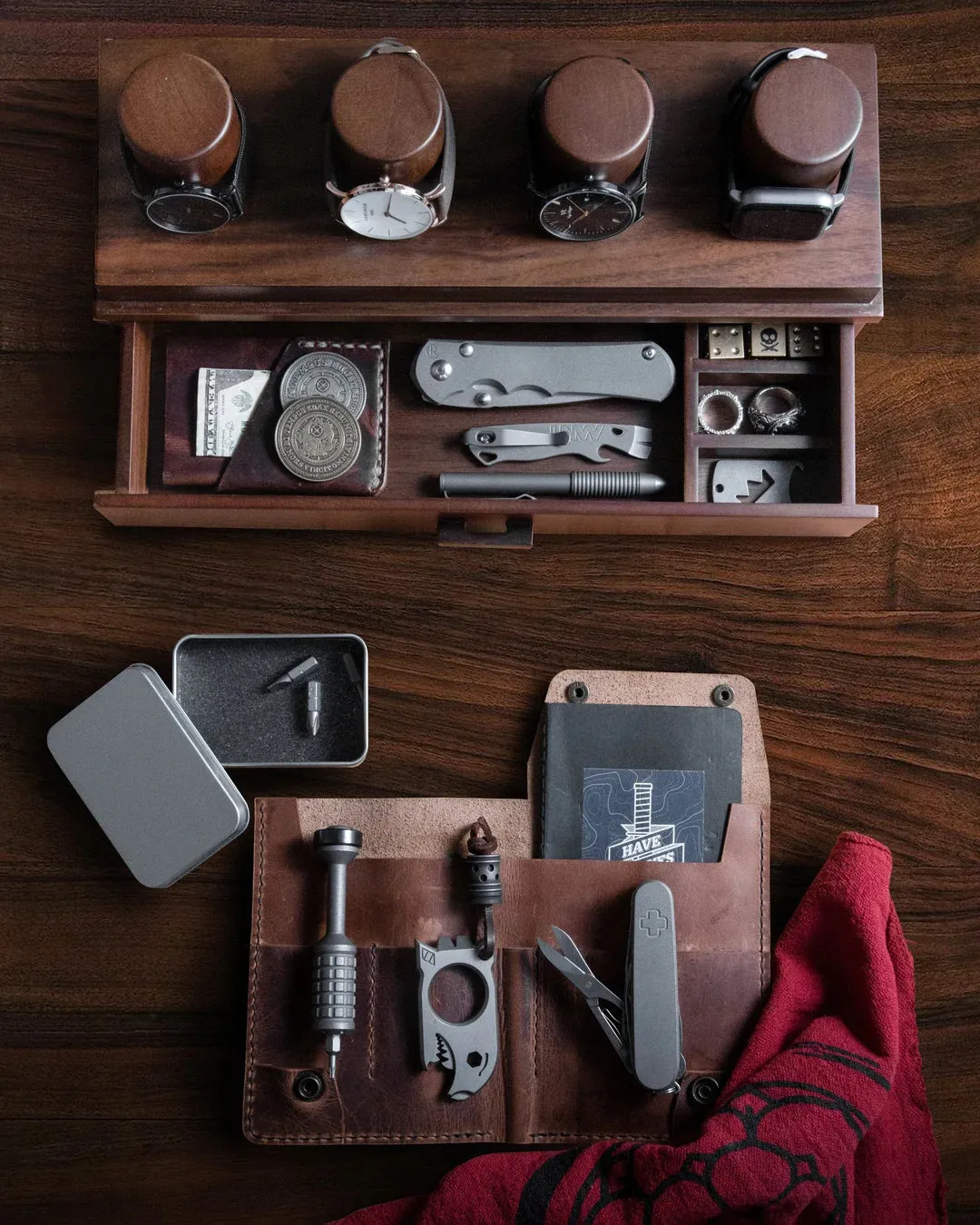 The Watch Deck with Leather Padding (In Stock)