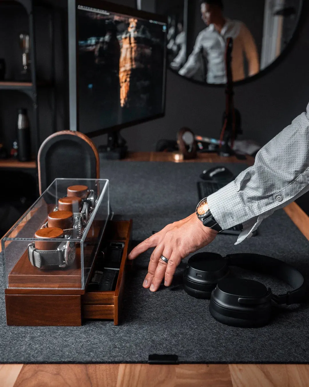The Watch Deck with Leather Padding (In Stock)